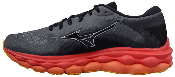 Кроссовки мужские Mizuno Wave Sky 7 Turbulence/Nickel/Hot Coral - Фото 2 большая