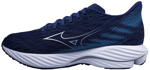 Кроссовки мужские Mizuno Wave Rider 28 Estate Blue/White/River Blue - Фото 2 большая