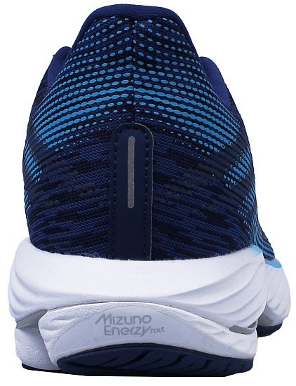 Кроссовки мужские Mizuno Wave Rider 28 Estate Blue/White/River Blue - Фото 3 большая