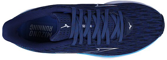 Кроссовки мужские Mizuno Wave Rider 28 Estate Blue/White/River Blue - Фото 5 большая