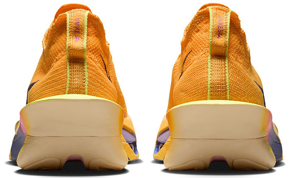 Кроссовки мужские Nike Air Zoom Alphafly Next% 3 Laser Orange/Indigo Burst-Citron Pulse - Фото 3 большая