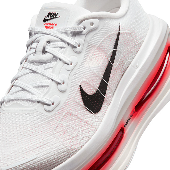 Кроссовки мужские Nike Vomero Premium White/Black-Bright Crimson-Photon Dust - Фото 8 большая