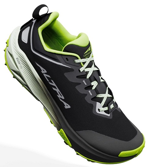 Кроссовки мужские Altra Experience Wild 3+ Black/Silver/Acid Lime - Фото 6 большая