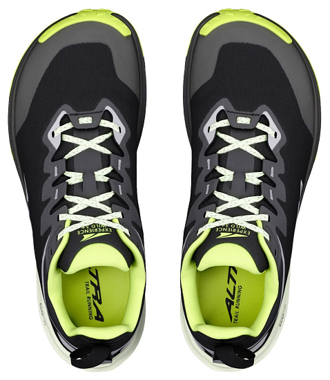 Кроссовки мужские Altra Experience Wild 3+ Black/Silver/Acid Lime - Фото 2 большая