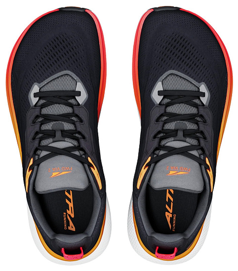 Кроссовки мужские Altra Fwd Via 2 Black/Orange Pop/Coral - Фото 2 большая