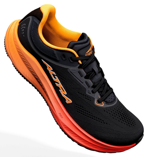 Кроссовки мужские Altra Torin 9 Black/Orange Pop/Fcoral - Фото 6 большая