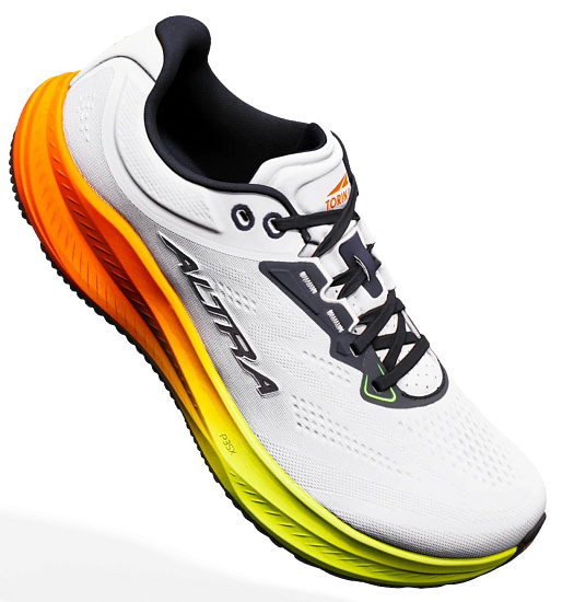 Кроссовки мужские Altra Torin 9 White/Black/Safety Yellow - Фото 6 большая
