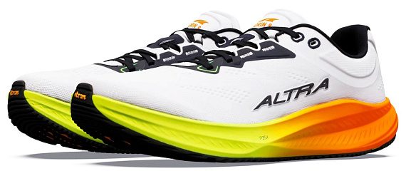 Кроссовки мужские Altra Torin 9 White/Black/Safety Yellow - Фото 5 большая