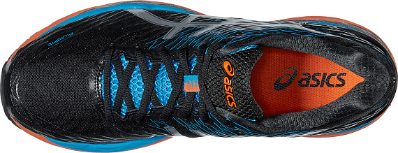 Кроссовки мужские ASICS Gel-Nimbus 18 черный\серебристо-серый\синий - Фото 4 большая