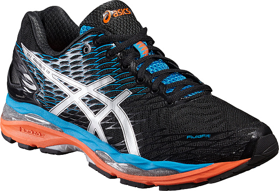 Кроссовки мужские ASICS Gel-Nimbus 18 черный\серебристо-серый\синий - Фото 5 большая