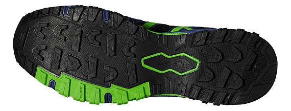 Кроссовки мужские ASICS GEL-FujiAttack 5 G-TX Черный/Зеленый/Синий - Фото 4 большая