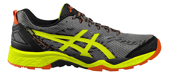 Кроссовки мужские ASICS Gel-FujiTrabuco 5 Gtx Серый/Желтый/Черный - Фото 1 большая