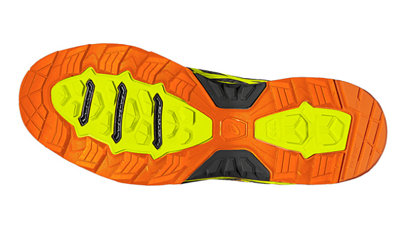 Кроссовки мужские ASICS Gel-FujiTrabuco 5 Gtx Серый/Желтый/Черный - Фото 2 большая