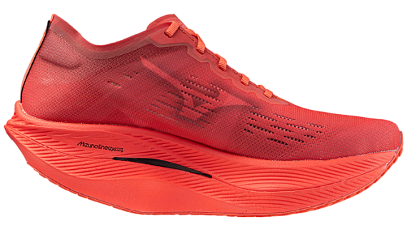 Кроссовки Mizuno Wave Rebellion Pro 2 Dubarry/Cranberry/Black - Фото 3 большая