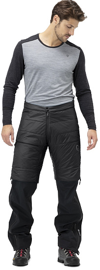 Шорты мужские Norrona Falketind Thermo40 Caviar/Drizzle - Фото 3 большая