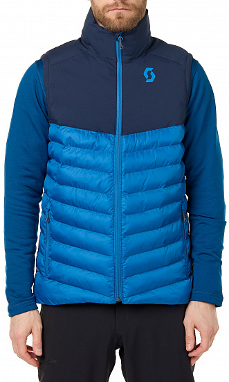 Жилет мужской Scott Insuloft Warm Dark Blue/Storm Blue - Фото 1 большая