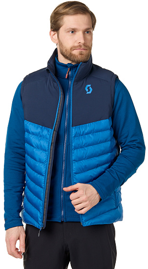 Жилет мужской Scott Insuloft Warm Dark Blue/Storm Blue - Фото 2 большая