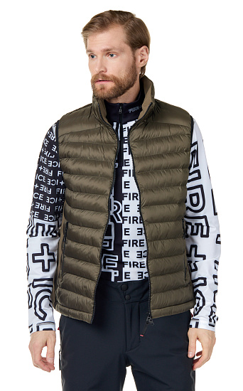 Жилет мужской Bogner Fire+Ice Homer Army Green - Фото 8 большая