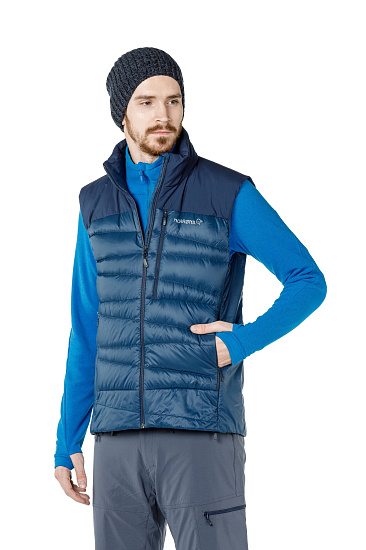 Жилет мужской Norrona Falketind Down Indigo Night - Фото 7 большая