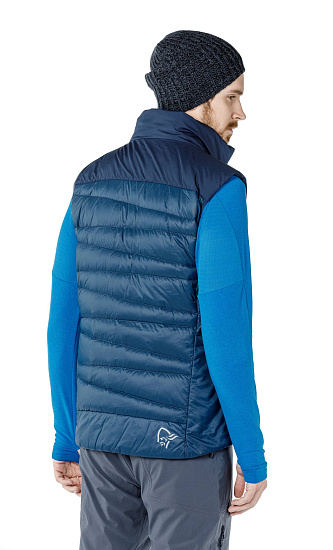 Жилет мужской Norrona Falketind Down Indigo Night - Фото 8 большая