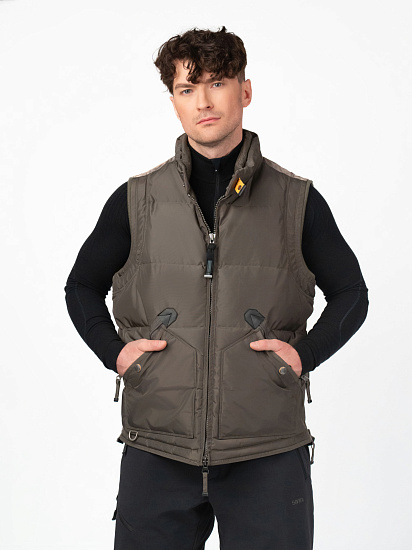 Жилет мужской Parajumpers Kobuk Olive Grey - Фото 6 большая