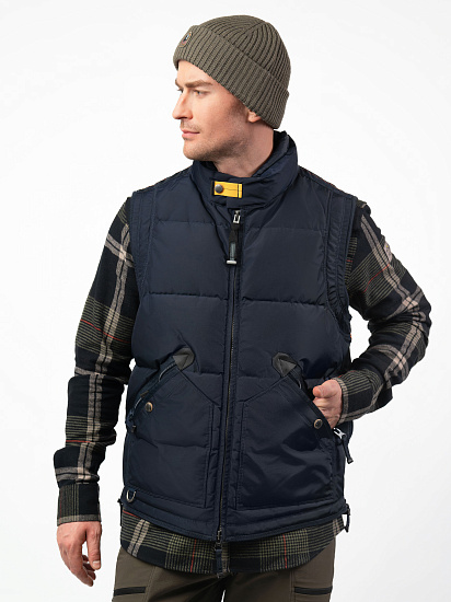 Жилет мужской Parajumpers Kobuk Blue Navy - Фото 6 большая