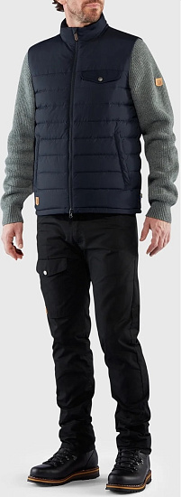 Жилет мужской Fjallraven Greenland Down Liner Dark Navy - Фото 3 большая