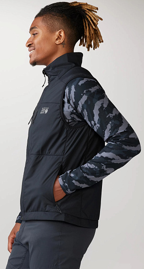 Жилет мужской Mountain Hardwear Kor AirShell Черный - Фото 5 большая