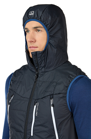 Жилет мужской Ortovox Swisswool Piz Boe Black Raven - Фото 6 большая
