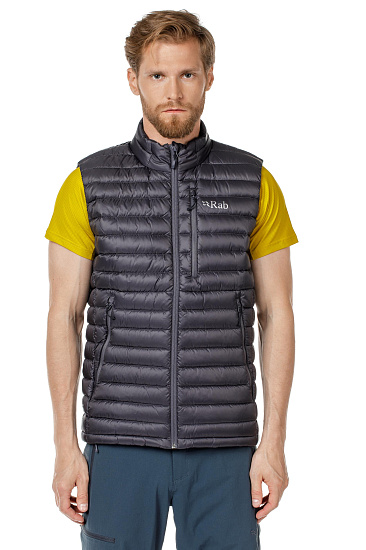 Жилет мужской Rab Microlight Vest Beluga/Dijon - Фото 3 большая
