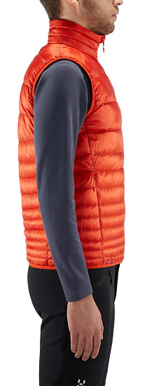 Жилет мужской Haglofs Essens Down Habanero/Maroon Red - Фото 4 большая