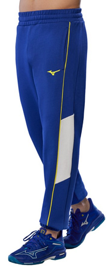 Брюки мужские Mizuno Athletics Sweat Bellwether Blue - Фото 1 большая