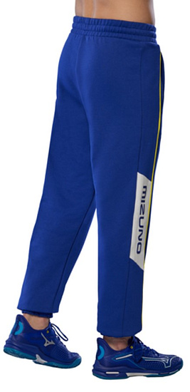 Брюки мужские Mizuno Athletics Sweat Bellwether Blue - Фото 2 большая