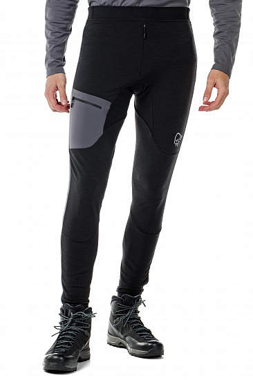 Брюки мужские Norrona Trollveggen Warmwool2 Stretch Caviar - Фото 5 большая