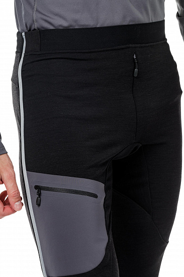 Брюки мужские Norrona Trollveggen Warmwool2 Stretch Caviar - Фото 9 большая