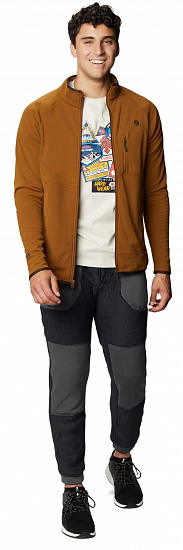 Брюки мужские Mountain Hardwear Monkey Fleece Black - Фото 5 большая