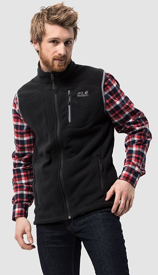 Жилет мужской Jack Wolfskin Thunder Bay Black - Фото 2 большая