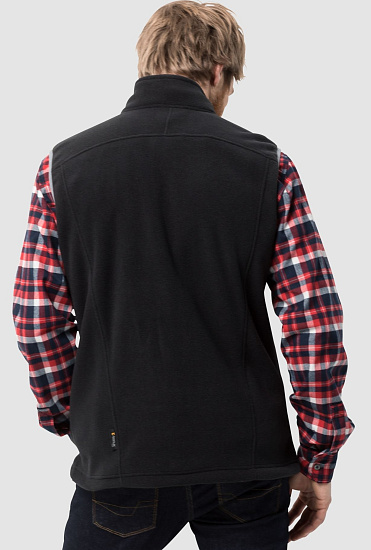 Жилет мужской Jack Wolfskin Thunder Bay Black - Фото 3 большая