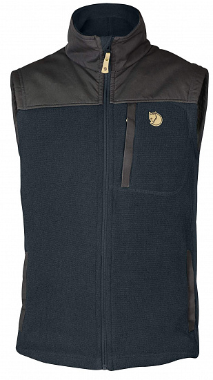 Жилет мужской Fjallraven Buck Fleece Dark Navy - Фото 1 большая