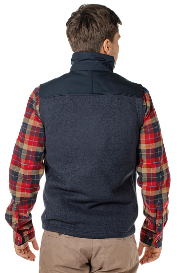 Жилет мужской Fjallraven Buck Fleece Dark Navy - Фото 5 большая