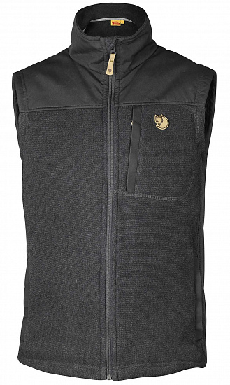 Жилет мужской Fjallraven Buck Fleece Graphite-Dark Grey - Фото 1 большая