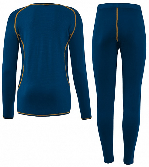 Комплект термобелья детский Loffler Warm Cb Deep Water/Sunset - Фото 2 большая