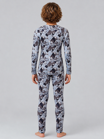 Комплект термобелья детский Lassie Karhu Dark Blue - Фото 6 большая