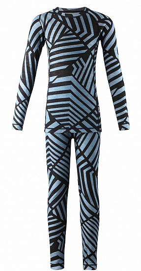 Комплект термобелья детский Reima Taitoa Black - Фото 1 большая