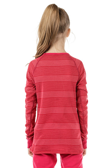 Комплект термобелья детский Odlo Active Warm Светло-Вишневый - Фото 4 большая