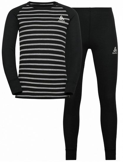 Комплект детский Odlo Active Warm Eco Kids Черный - Фото 1 большая