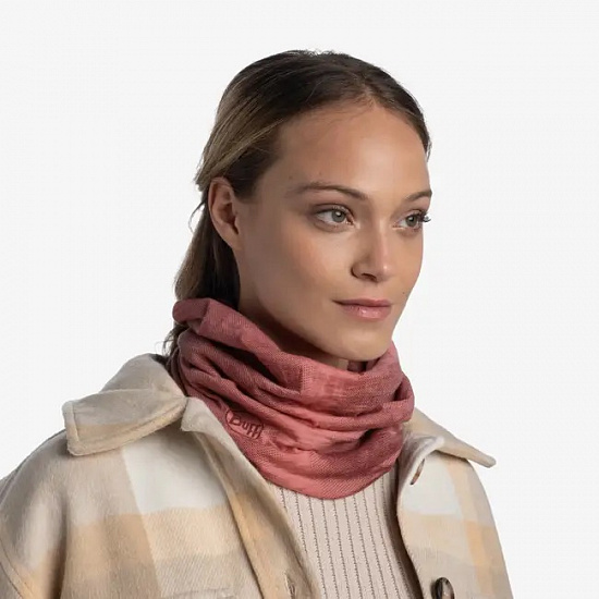 Бандана Buff Merino Lightweight Lise Rosewood - Фото 2 большая