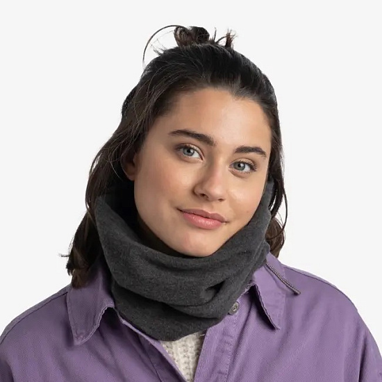 Шарф Buff Merino Fleece Graphite - Фото 5 большая