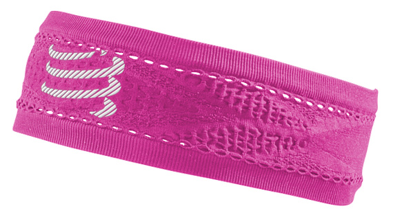 Повязка Compressport On/Off узкая Розовый - Фото 1 большая