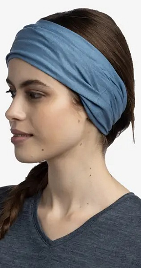 Бандана Buff Coolnet UV+ Solid Slate - Фото 3 большая